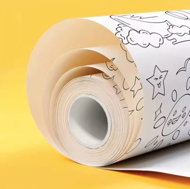 Pack de 2 rollos de dibujo para niños