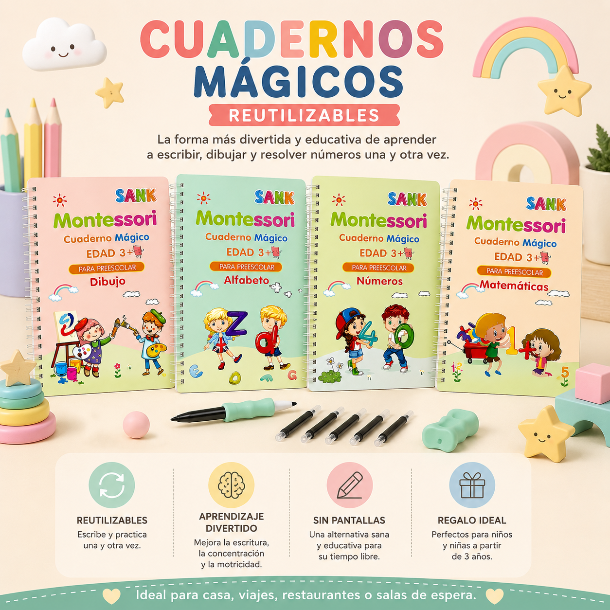 Cuadernos Mágicos De Escritura